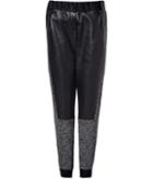 Prabal Gurung Leather And Tweed Track Pants