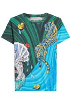 Mary Katrantzou Mary Katrantzou Printed Silk T-shirt