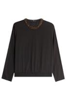 Steffen Schraut Steffen Schraut Santa Fe Silk Blouse With Embellishment - Black