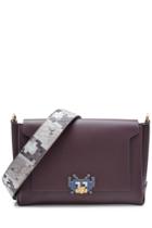 Anya Hindmarch Anya Hindmarch Space Invaders Bathurst Leather Shoulder Bag With Python - Brown