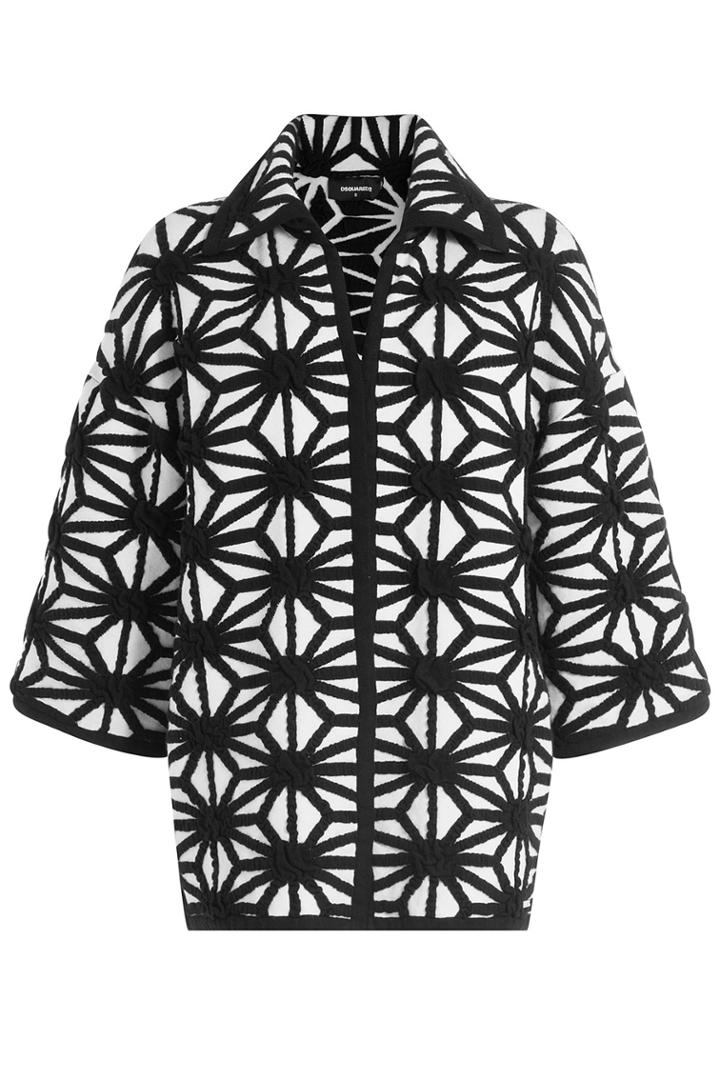 Dsquared2 Dsquared2 Oversize Jacket With Wool And Cashmere - Black