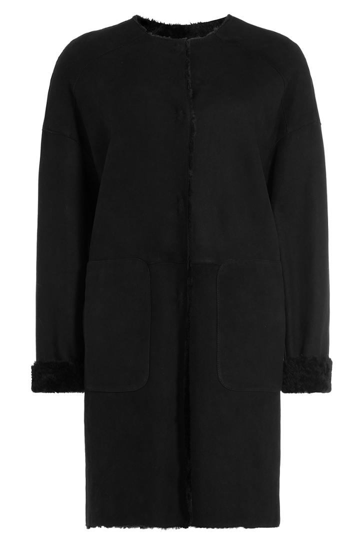 Yves Salomon Yves Salomon Sheepskin Coat - Black