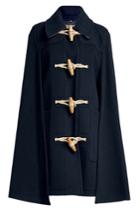 Burberry Burberry Wool Cape Wth Oversized Toggles