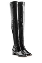 Valentino Valentino Patent Leather Over Knee Boots - Black