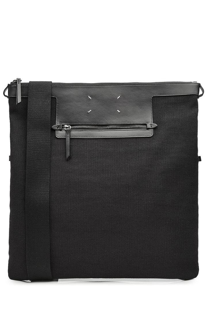 Maison Margiela Maison Margiela Cotton Satchel With Leather