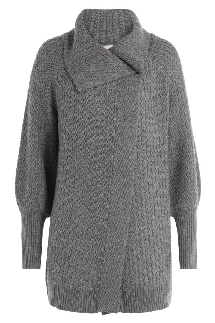 Claudia Schiffer Claudia Schiffer Wool Cardigan With Cashmere - Grey