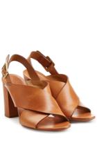 Chloé Chloé Leather Sandals - Brown