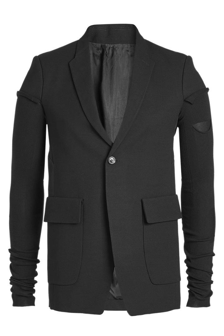 Rick Owens Rick Owens Ruched Sleeve Blazer