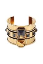 Alexander Mcqueen Alexander Mcqueen Embellished Brass Bangle - Multicolored