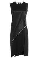 Dkny Dkny Asymmetric Dress With Satin - Black