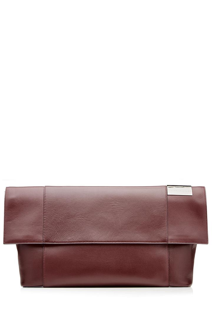 Victoria Beckham Victoria Beckham Tallulah Leather Clutch - Red