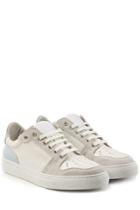 Ami Ami Leather And Suede Sneakers