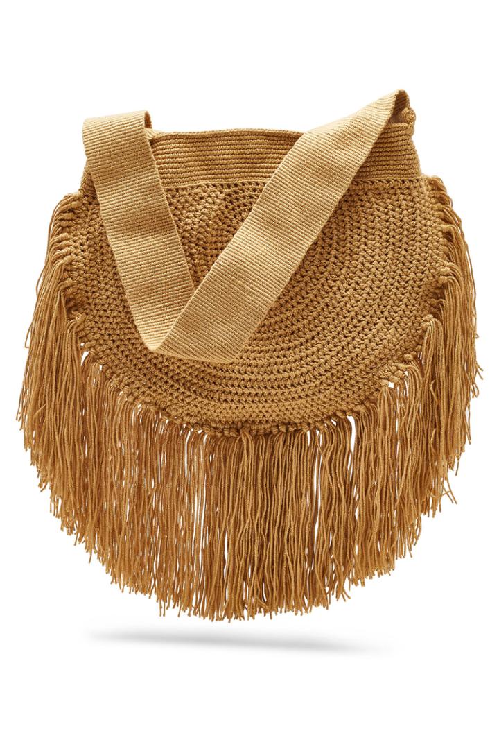 Soraya Hennessy Soraya Hennessy Fringe Boho Crochet Shoulder Bag