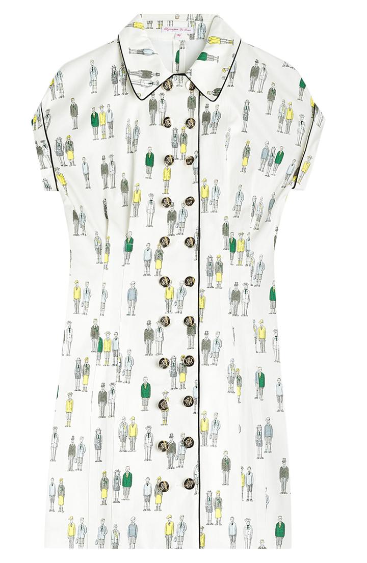 Olympia Le-tan Hill House Printed Cotton Dress
