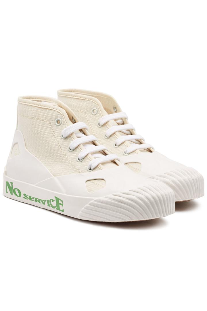 Stella Mccartney Stella Mccartney Printed Canvas And Rubber High Tops