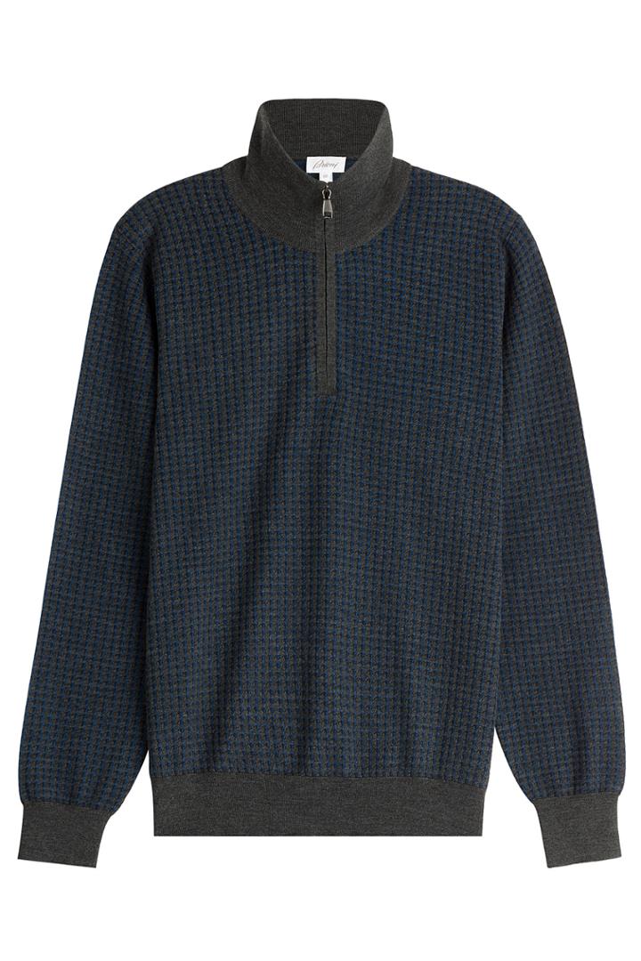 Brioni Brioni Wool-silk Pullover - Grey
