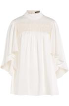 Alexander Mcqueen Blouse With Lace Inserts