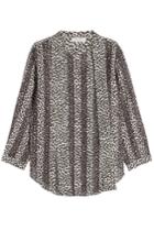 Nina Ricci Nina Ricci Printed Silk Blouse With Bow