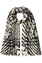 Burberry Burberry Printed Wool And Silk Scarf