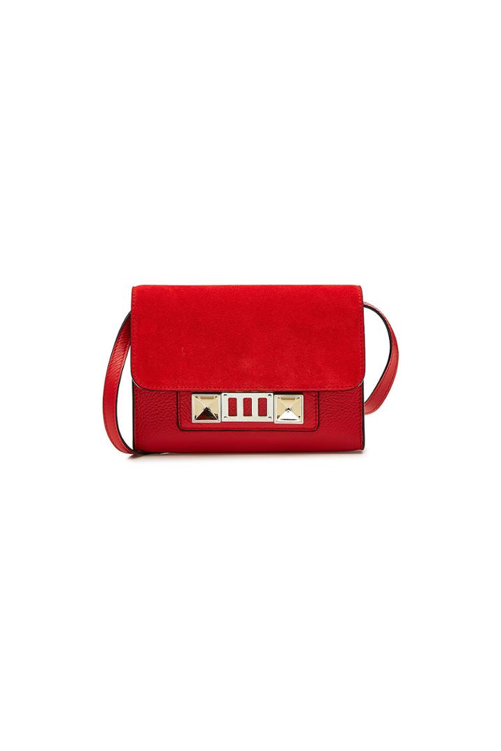 Proenza Schouler Proenza Schouler Ps11 Suede Wallet On Strap With Leather