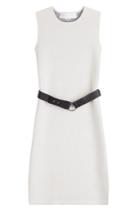 Victoria, Victoria Beckham Victoria, Victoria Beckham Wool-cashmere Dress With Leather Belt - Beige