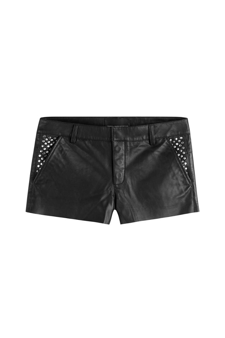 Zadig & Voltaire Zadig & Voltaire Leather Shorts - Black