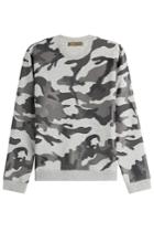 Valentino Valentino Camouflage Printed Cotton Sweatshirt - Multicolor