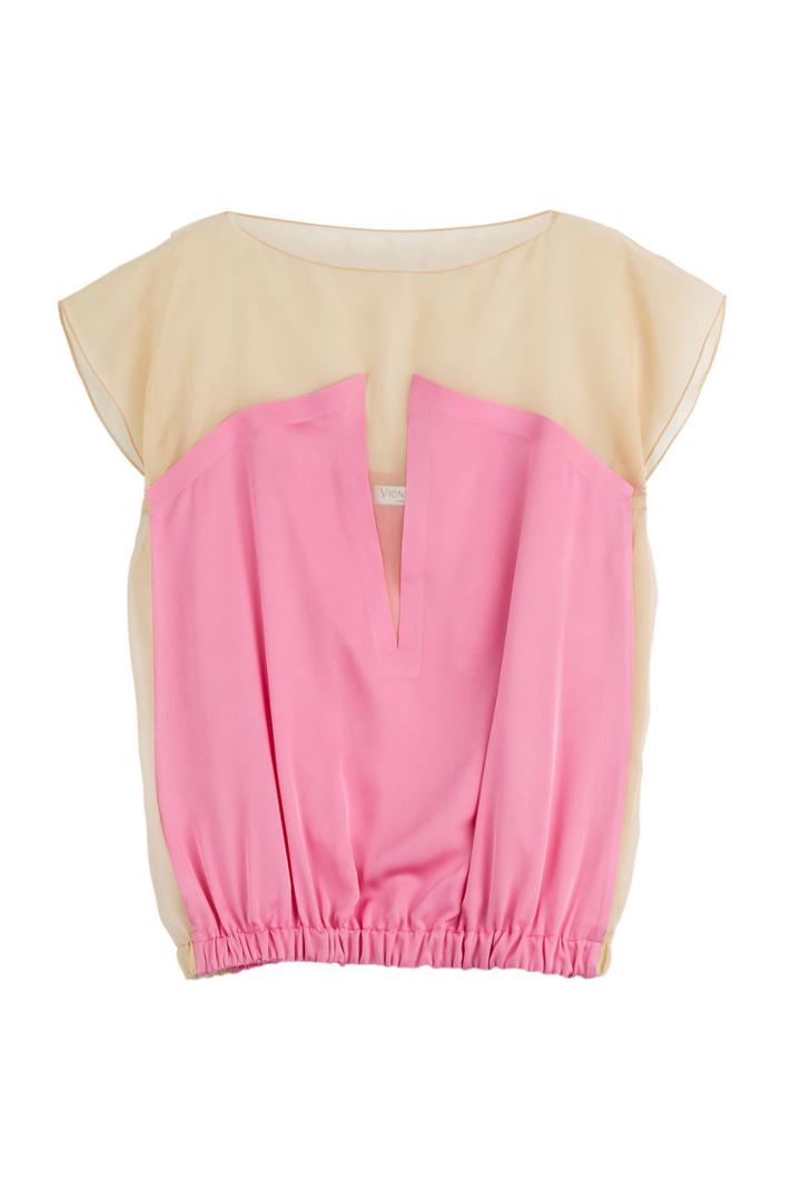 Vionnet Vionnet Top With Silk Chiffon