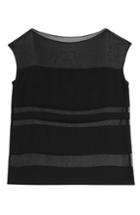 Ralph Lauren Black Label Silk Chiffon Top