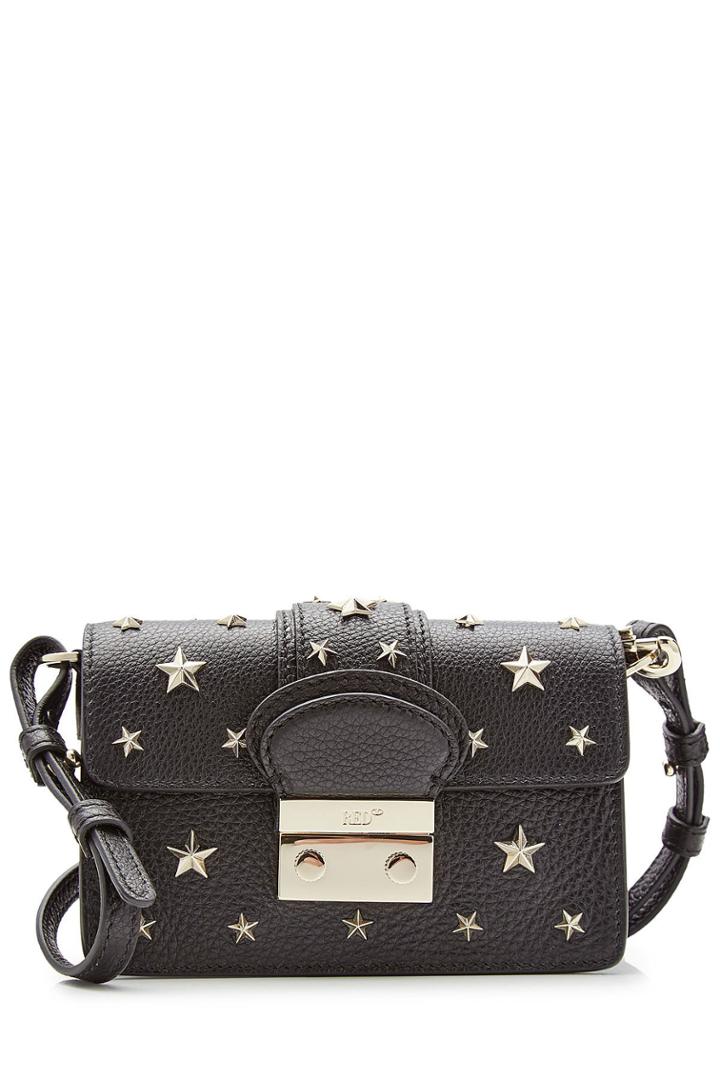 R.e.d. Valentino R.e.d. Valentino Leather Shoulder Bag - Black