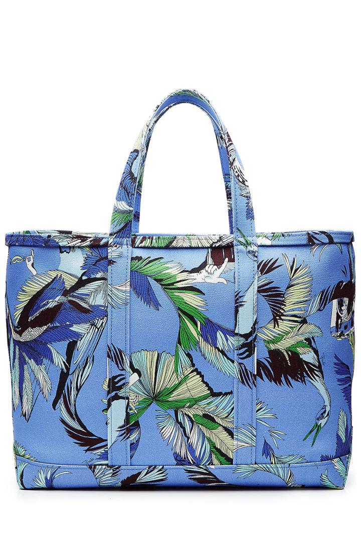 Emilio Pucci Emilio Pucci Printed Cotton Tote - Blue