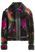 Kenzo Kenzo Shearling Jacket With Leather - Multicolor