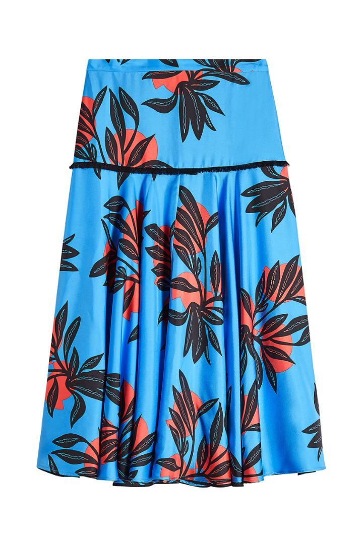 Roksanda Roksanda Oni Printed Silk Skirt