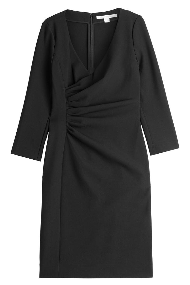 Diane Von Furstenberg Diane Von Furstenberg Tailored Dress With Gathered Waist - Black