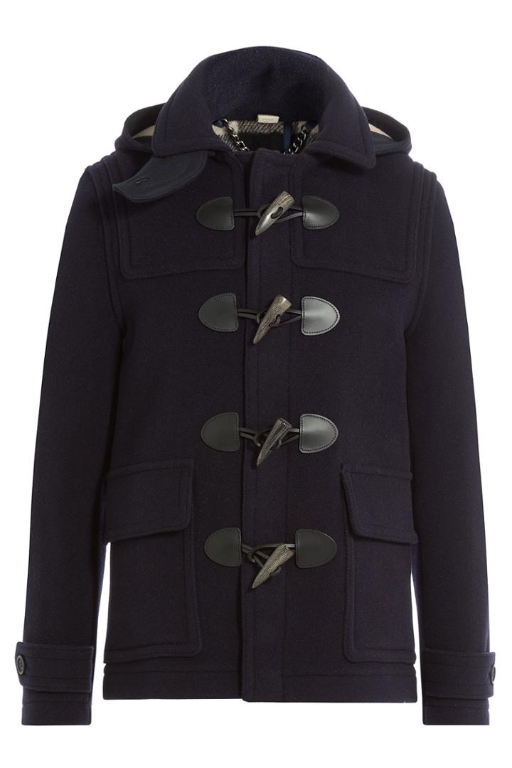 Burberry London Burberry London Wool Duffle Coat - Blue