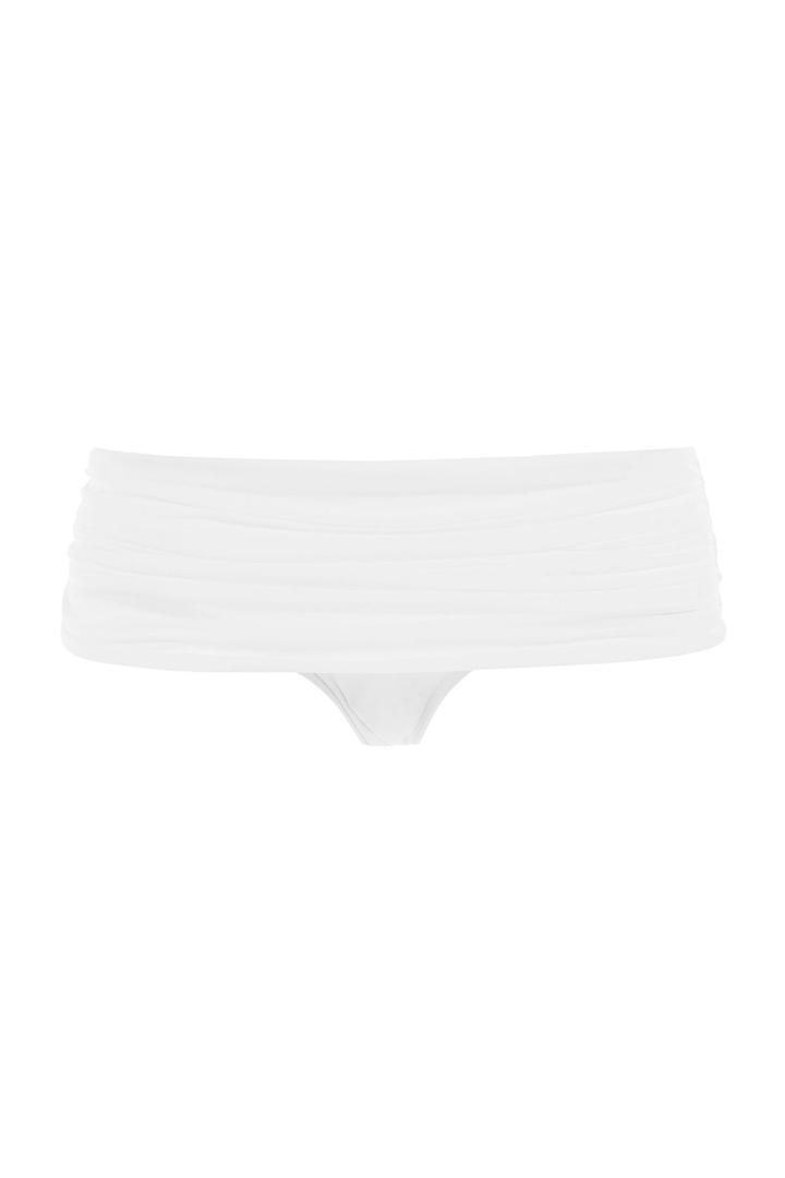 Norma Kamali Norma Kamali Bill Low Rise Bikini Bottoms - White