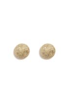 Carolina Bucci Carolina Bucci 18k Gold Sparkly Half-ball Earring - Yellow