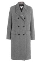 Iro Iro Herringbone Coat With Wool - Black