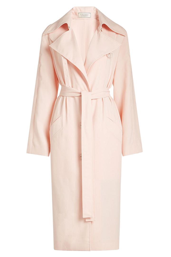 Nina Ricci Nina Ricci Wool Coat With Belt