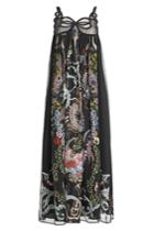 Fendi Fendi Printed Silk Maxi Dress With Coordinating Panties