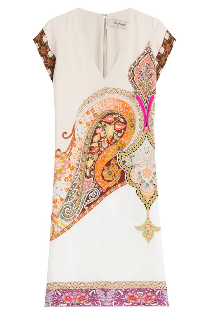 Etro Etro Printed Silk Dress - Multicolored