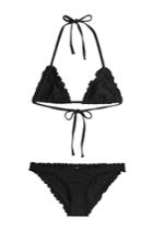 Vanessa Bruno Vanessa Bruno Bikini With Ruffle Trim - Black