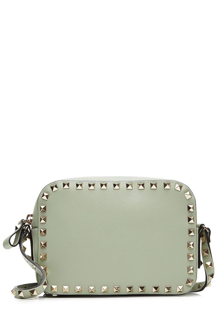Valentino Valentino Leather Rockstud Camera Bag - Green