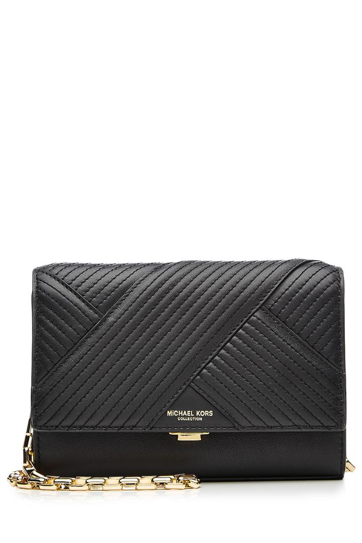 Michael Kors Collection Michael Kors Collection Leather Shoulder Bag - Black