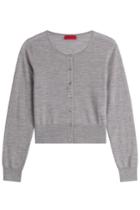Hugo Hugo Virgin Wool Cardigan - Grey