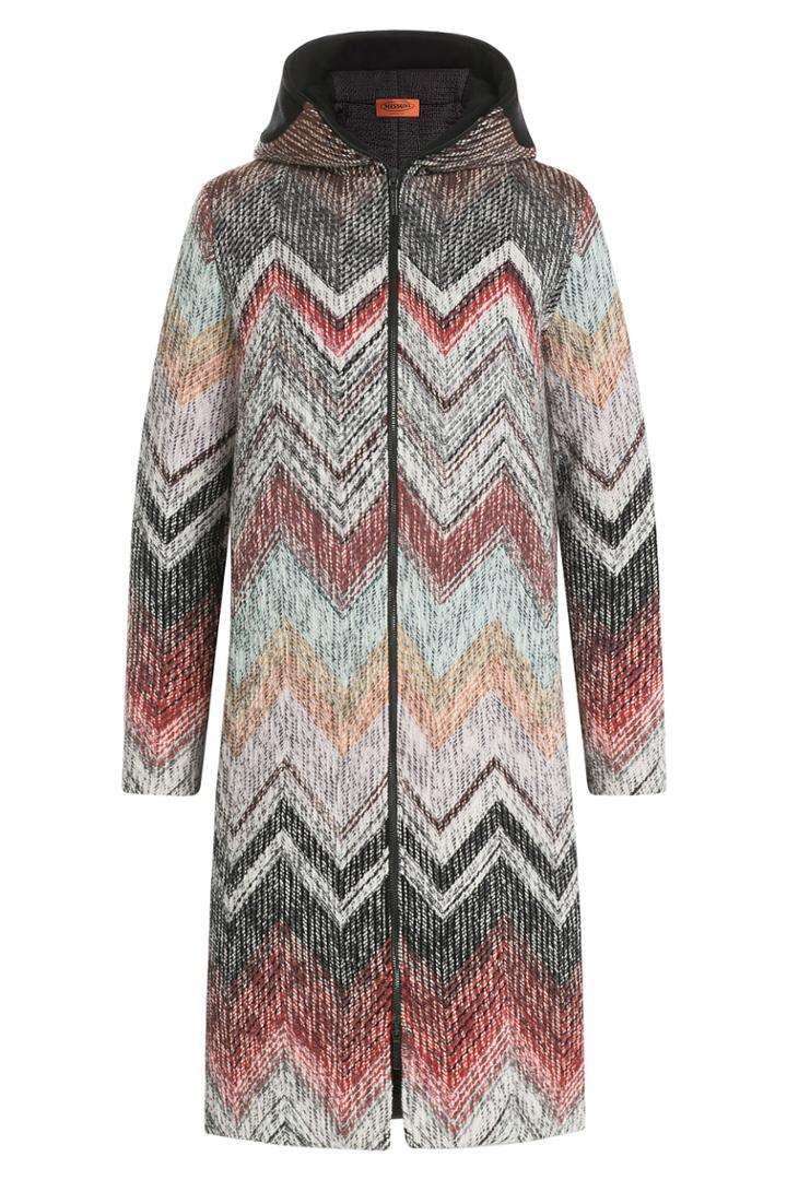 Missoni Missoni Wool Coat With Hood - Multicolor