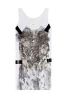 Maison Margiela Maison Margiela Printed Cotton Tank With Applique - White