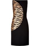 Akris Dress With Zebra Print Panel In Black