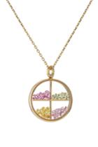 Aurélie Bidermann Fine Jewelry Aurélie Bidermann Fine Jewelry Baby Chivor 18kt Gold Necklace With Sapphires - Multicolored