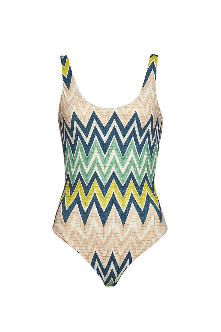 M Missoni M Missoni Chevron Print One-piece